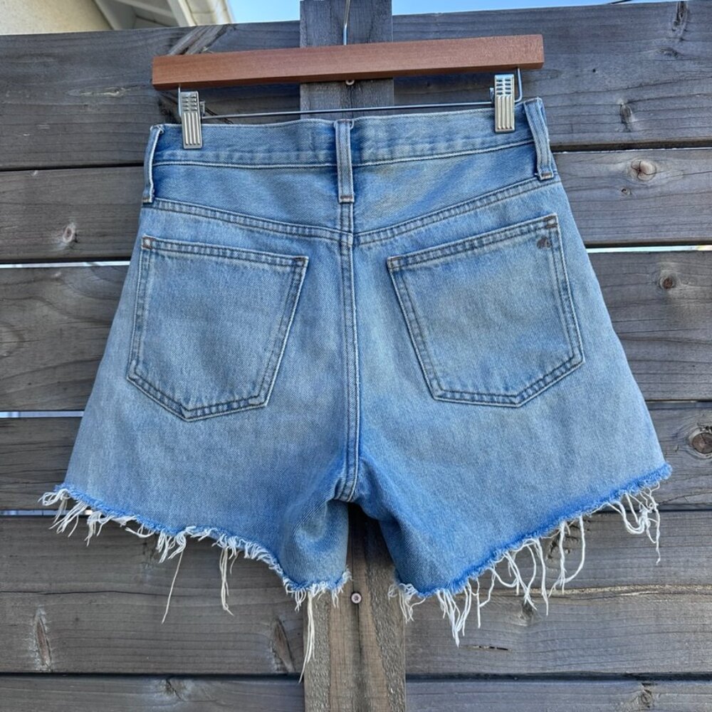 Madewell Relaxed Mid Length Denim Jean Shorts Mid Wash - 23 - Picture 5 of 6